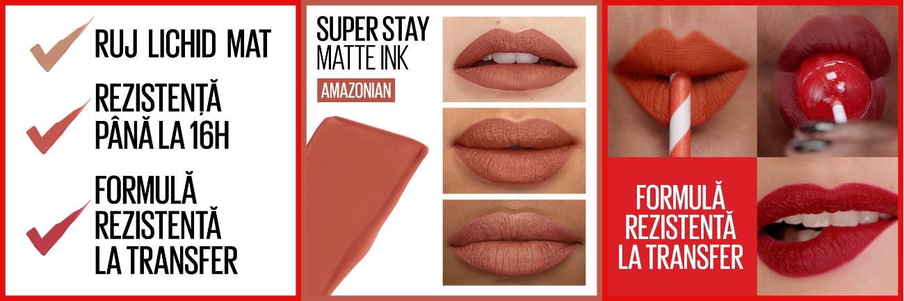Ruj lichid Mat SuperStay Matte Ink, 70 Amazonian